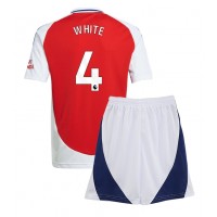 Arsenal Ben White #4 Hjemmedraktsett Barn 2024-25 Kortermet (+ Korte bukser)